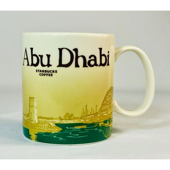 Starbucks 2012 Abu Dhabi Global Icon Collector Series Coffee Mug 16 Oz - Picture 1 of 6